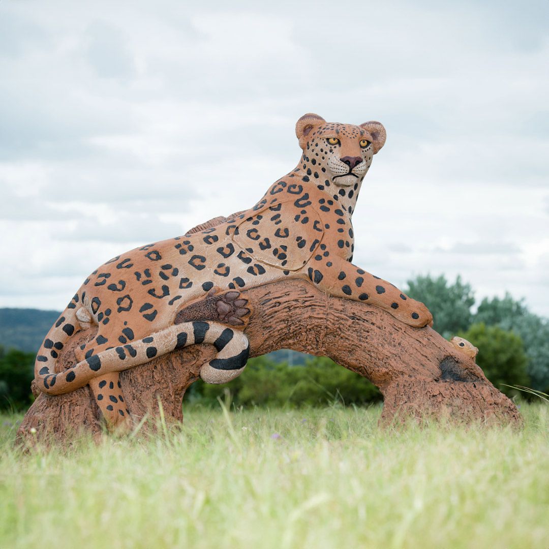 Wildcrete 3D Target - Leopard On Log – Bearpaw Products
