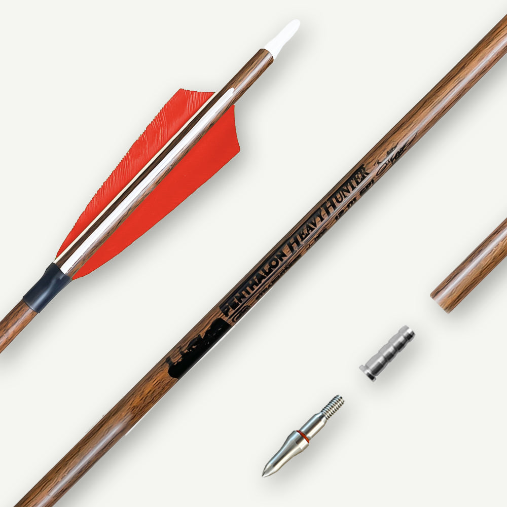 Penthalon Carbonpfeile 40814 Heavy Hunter Naturfedern 600