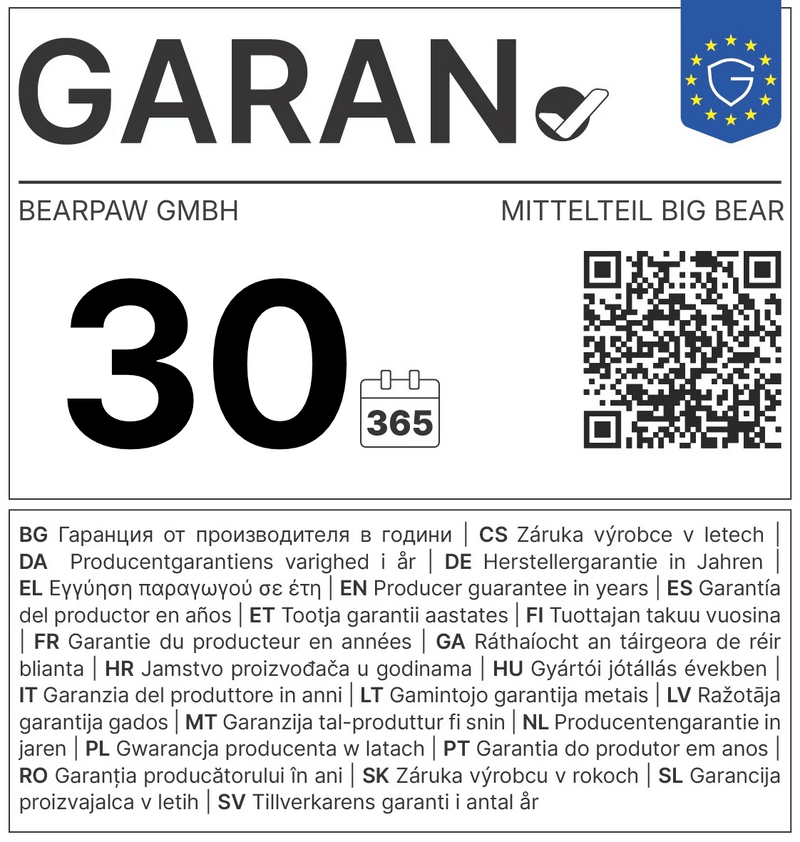 GARAN label: 30-year producer guarantee