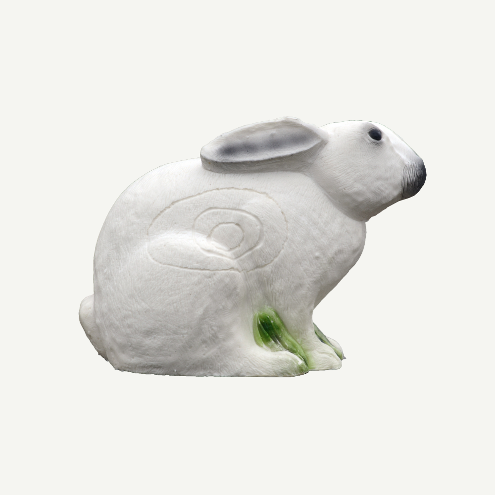 IBB 3D Tier Schneehase duckend