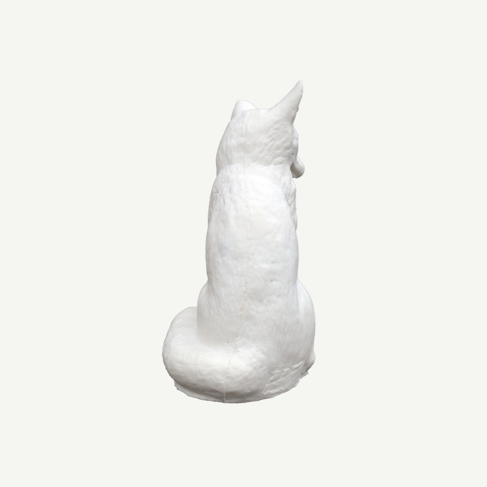 IBB 3D Tier sitzender Polarfuchs