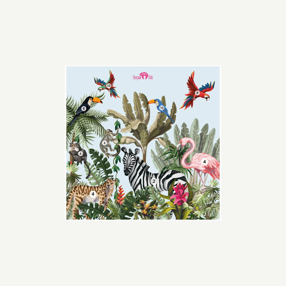 Zielscheibenauflage Kinder Dschungel