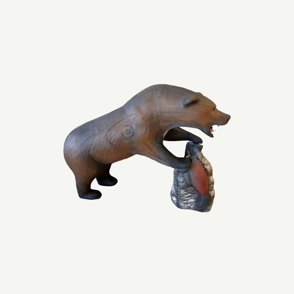 Leitold Grizzlybär mit Beute Lachs