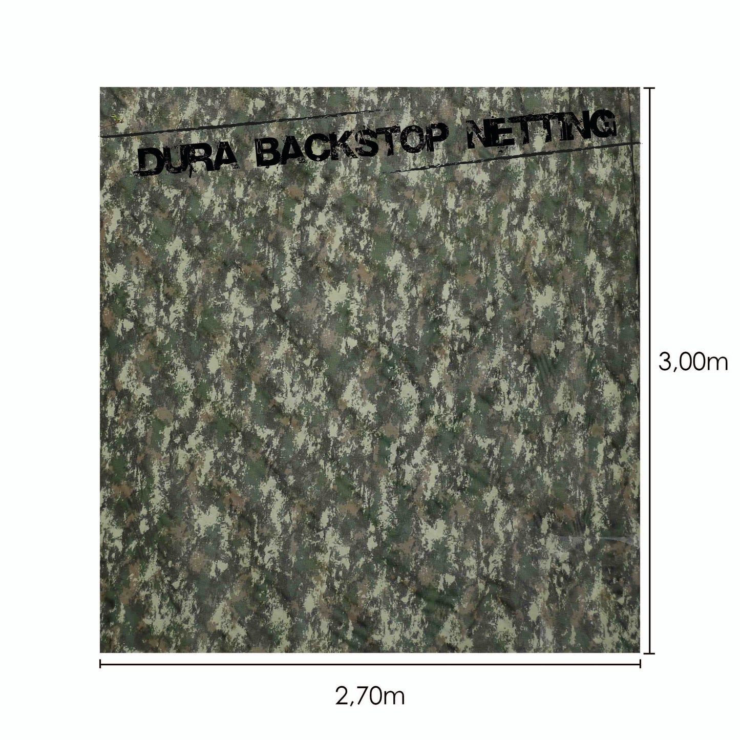 60053 Dura Backstop Netting Camo | 2,70m x 3,0m