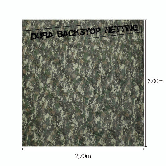 60053 Dura Backstop Netting Camo | 2,70m x 3,0m