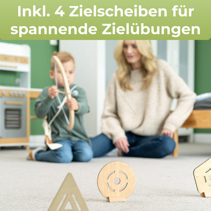 BOWRILLA Pfeil und Bogen Holzspielzeug
