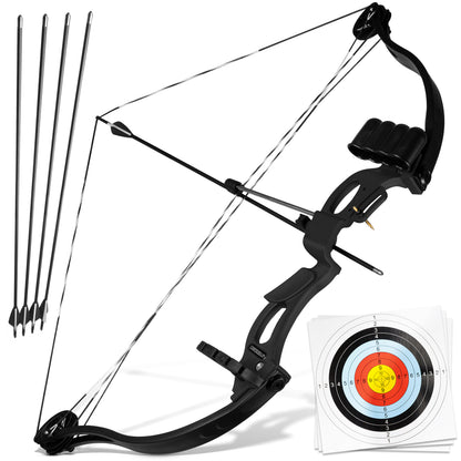 BOWRILLA Compoundbogen Einsteiger - Starter Set - 15-29 lbs - 34 Zoll