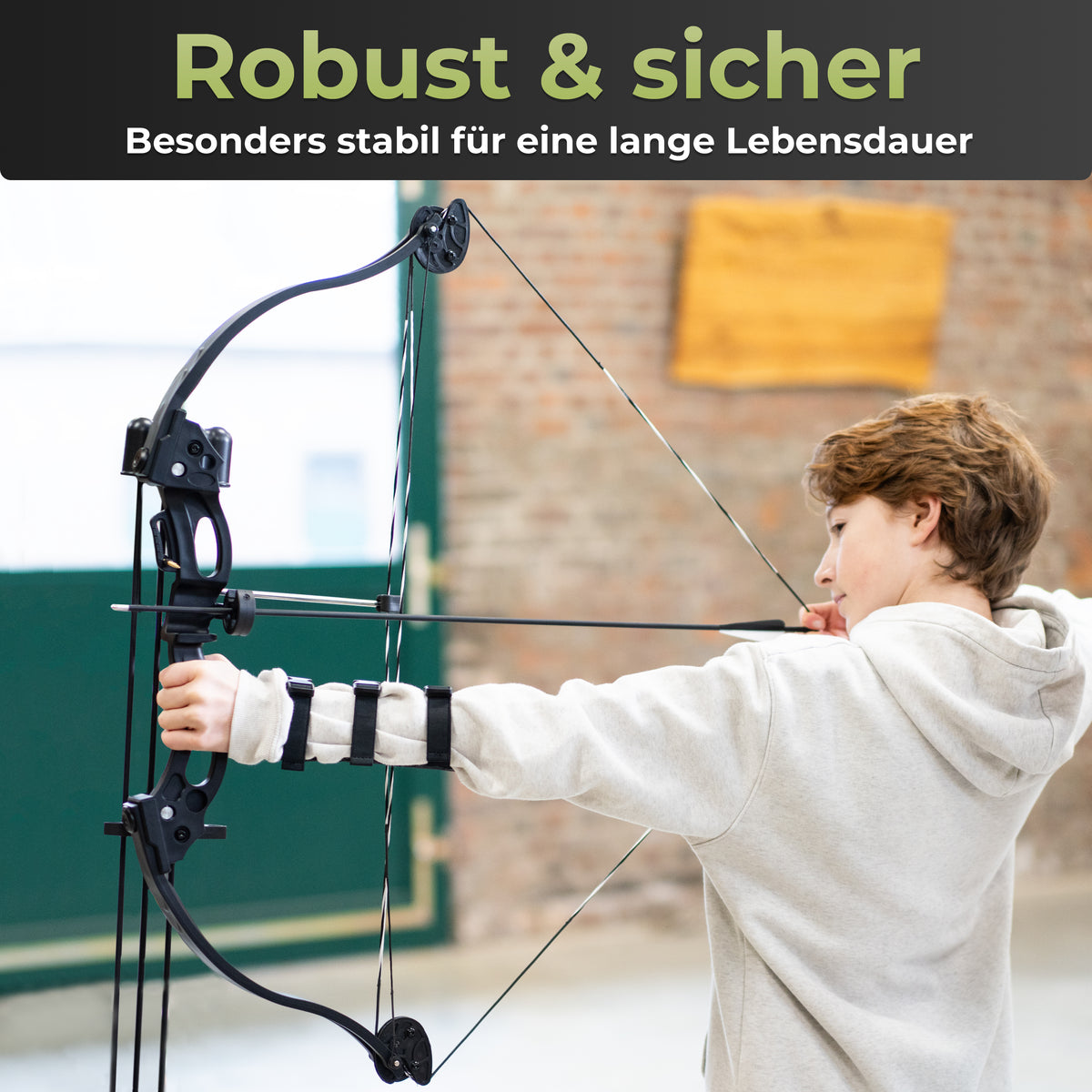 BOWRILLA Compoundbogen Einsteiger - Starter Set - 15-29 lbs - 34 Zoll