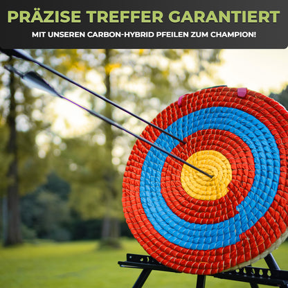 BOWRILLA 6er Set Pfeile mit Metallspitze