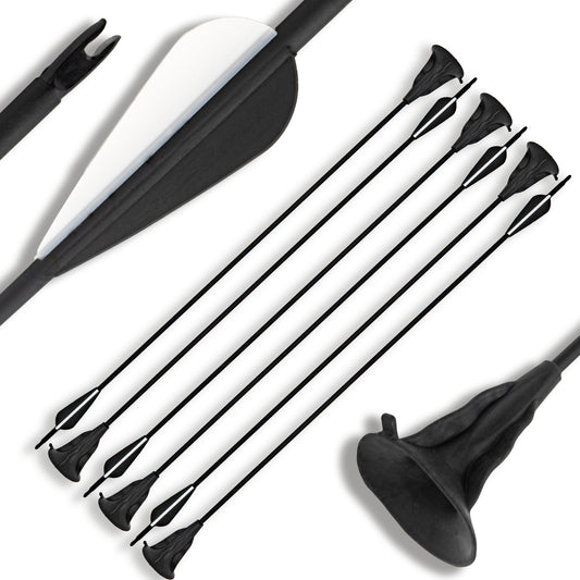 BOWRILLA 6er Set Pfeile mit Saugnapf