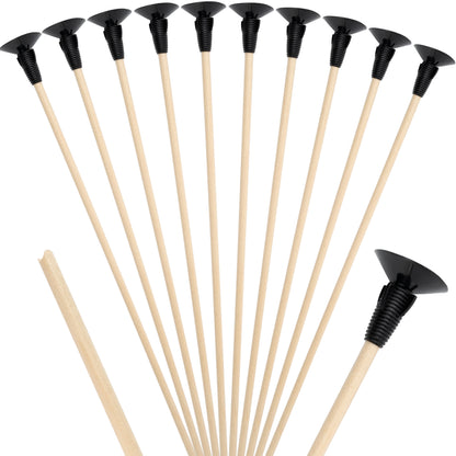 BOWRILLA 10 Stk. Holzpfeile mit Saugnapf, 52cm