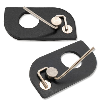 BOWRILLA 6 Stk. magnetische Pfeilauflage aus Edelstahl, universell und selbstklebend