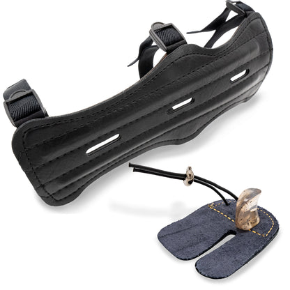 BOWRILLA Armschutz und Fingertab Set für Kinder 6 bis 15 Jahre