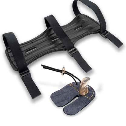 BOWRILLA Armschutz und Fingertab Set für Kinder 6 bis 15 Jahre