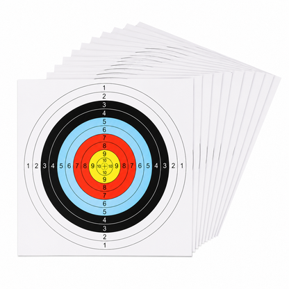 BOWRILLA 20er Set Zielscheiben-Auflagen 38 × 38 cm für Bogenschießen und Training