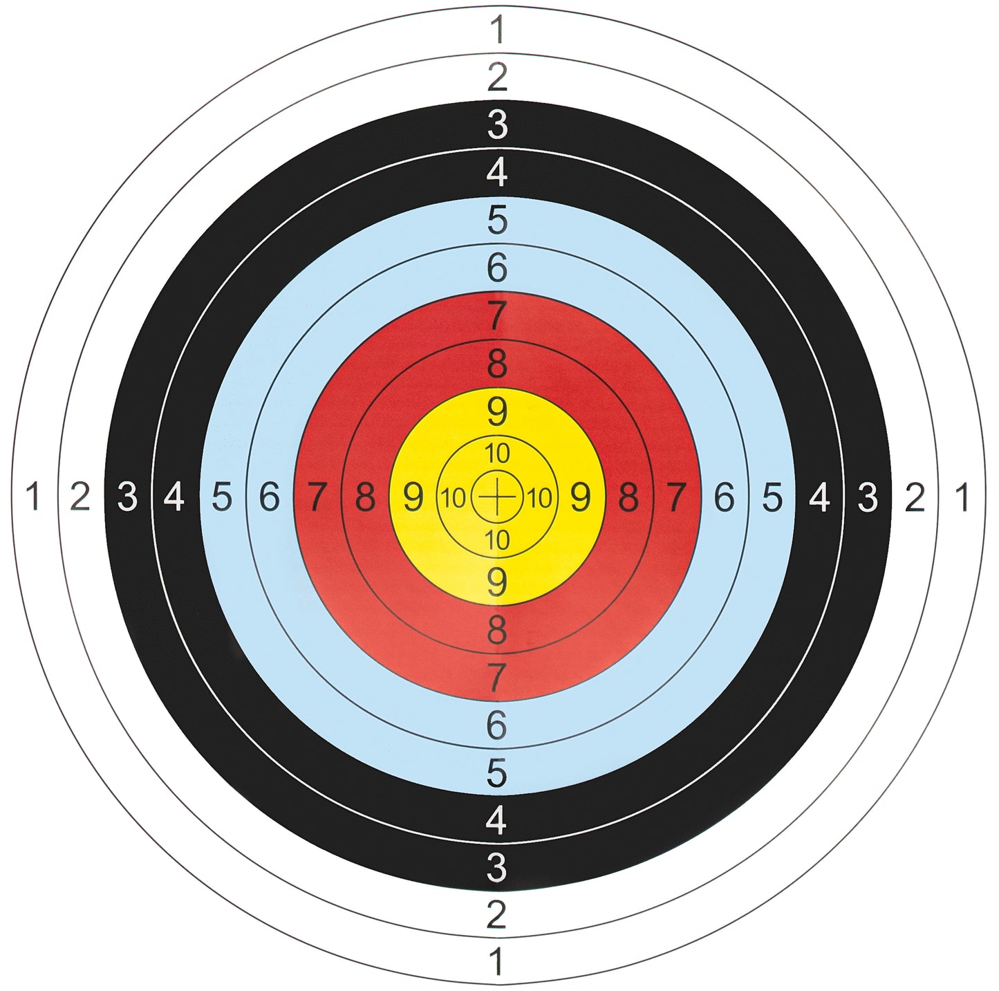 BOWRILLA 20er Set Zielscheiben-Auflagen 38 × 38 cm für Bogenschießen und Training