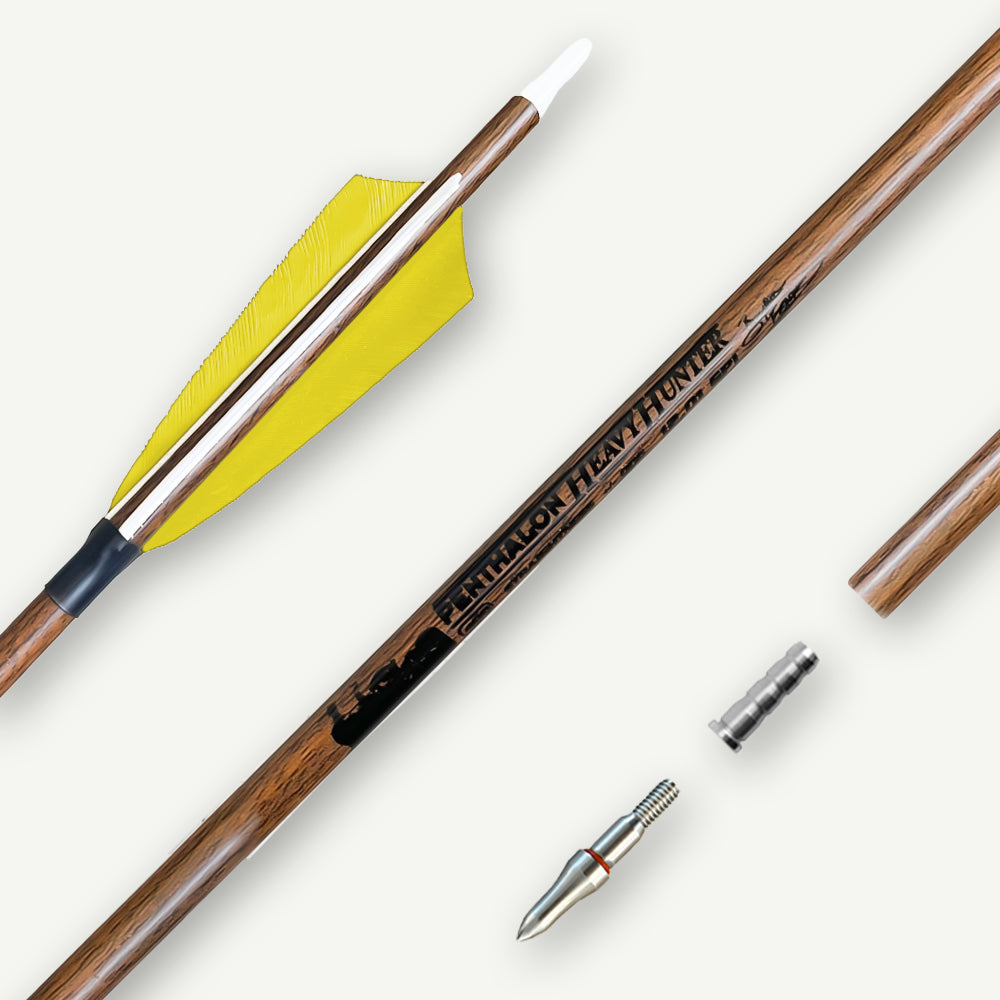 Penthalon Carbonpfeile 40814 Heavy Hunter Naturfedern 500