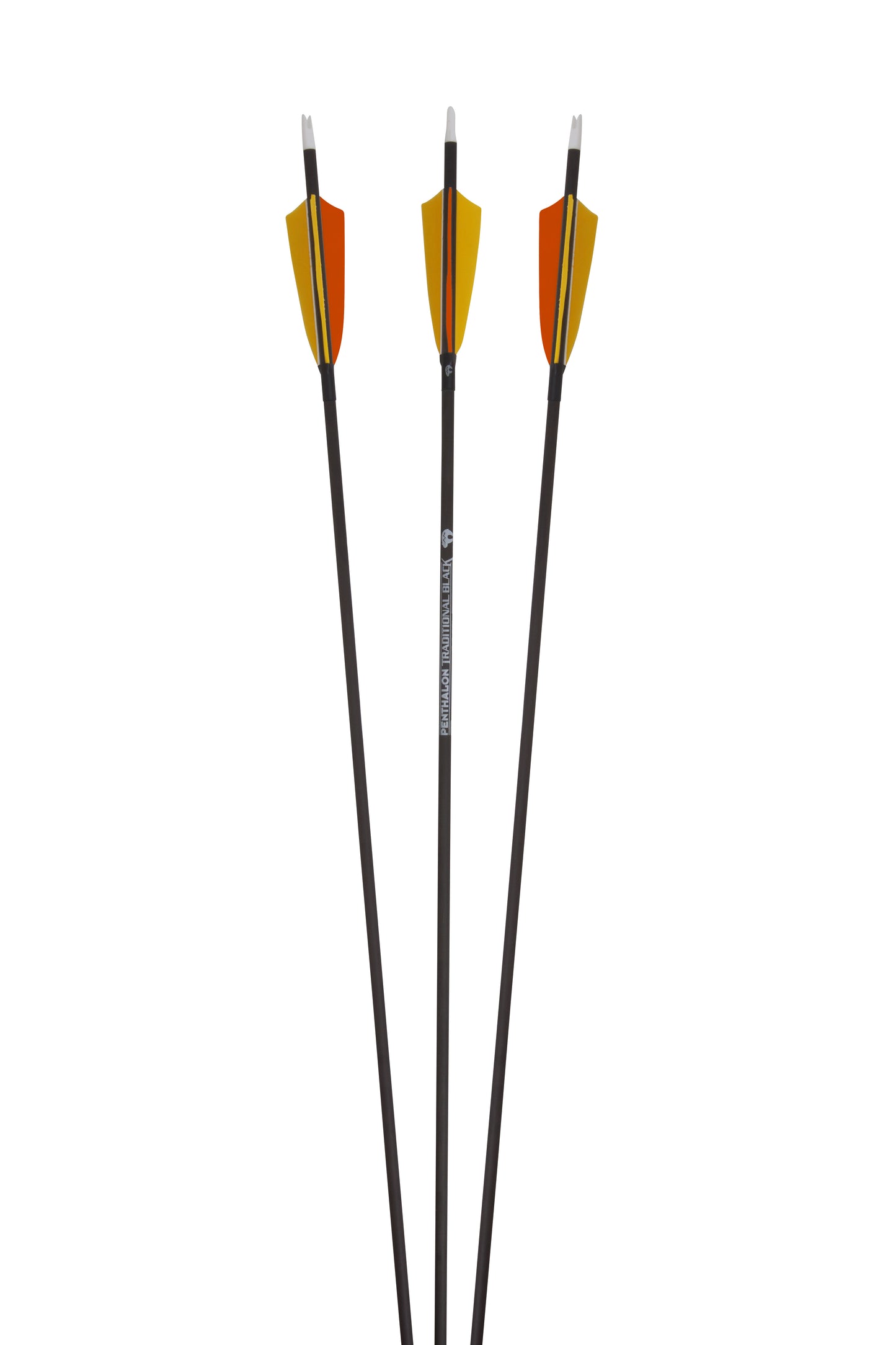 Penthalon Carbon Arrows 40820 Slim Line Black Natural Feathers