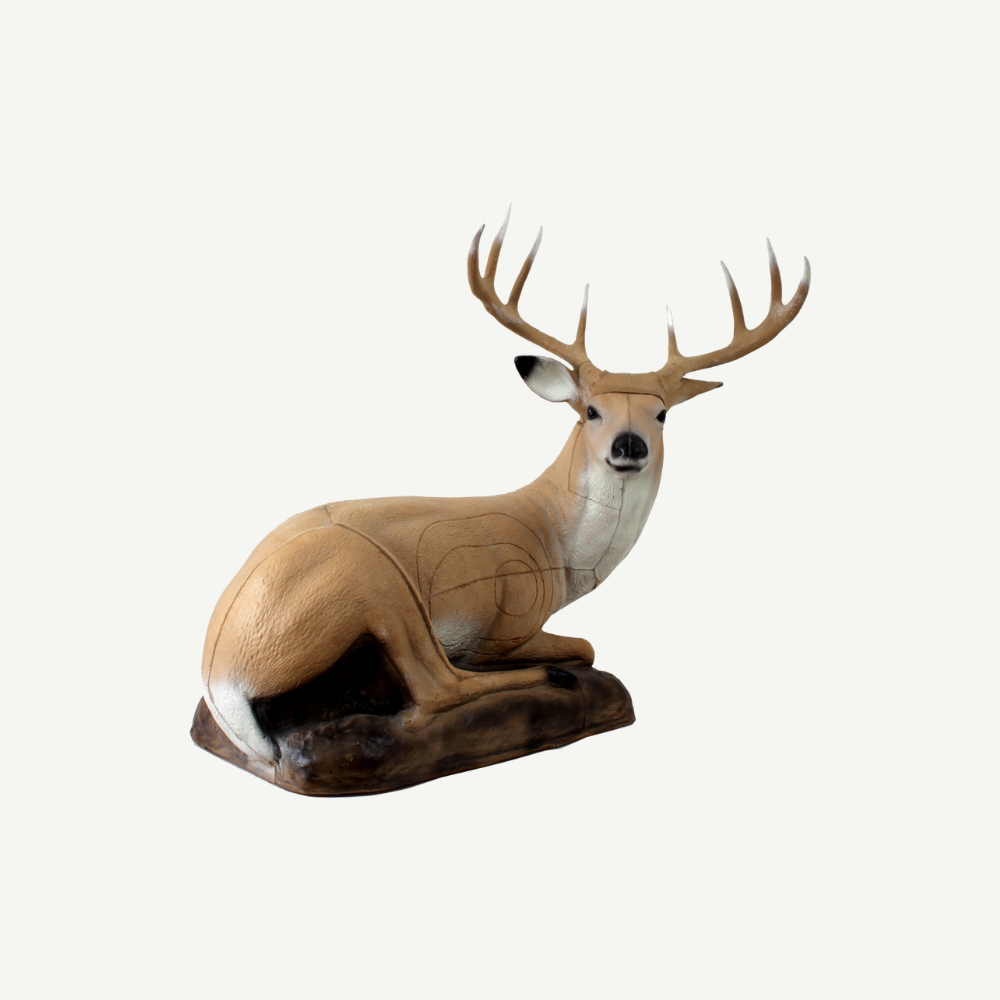 60196 3D Tier Franzbogen Liegender Hirsch