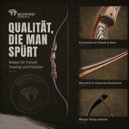 Penthalon Take Down Bogen Recurve Hero 62 Zoll