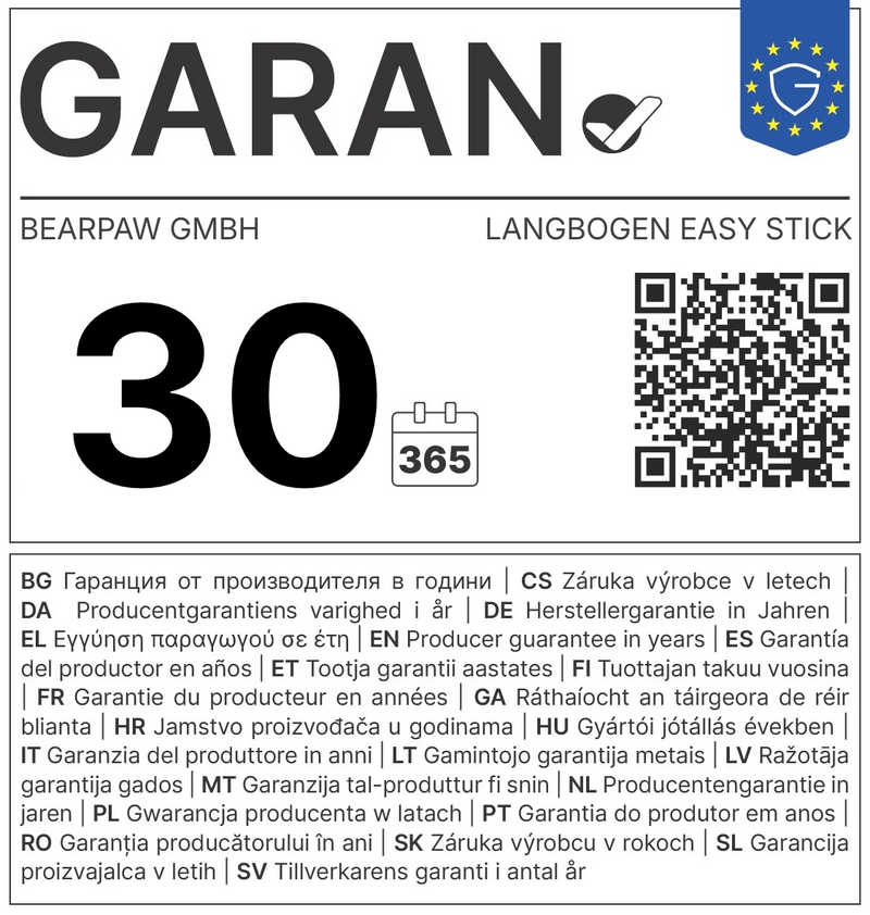 GARAN-Label: 30 Jahre Herstellergarantie